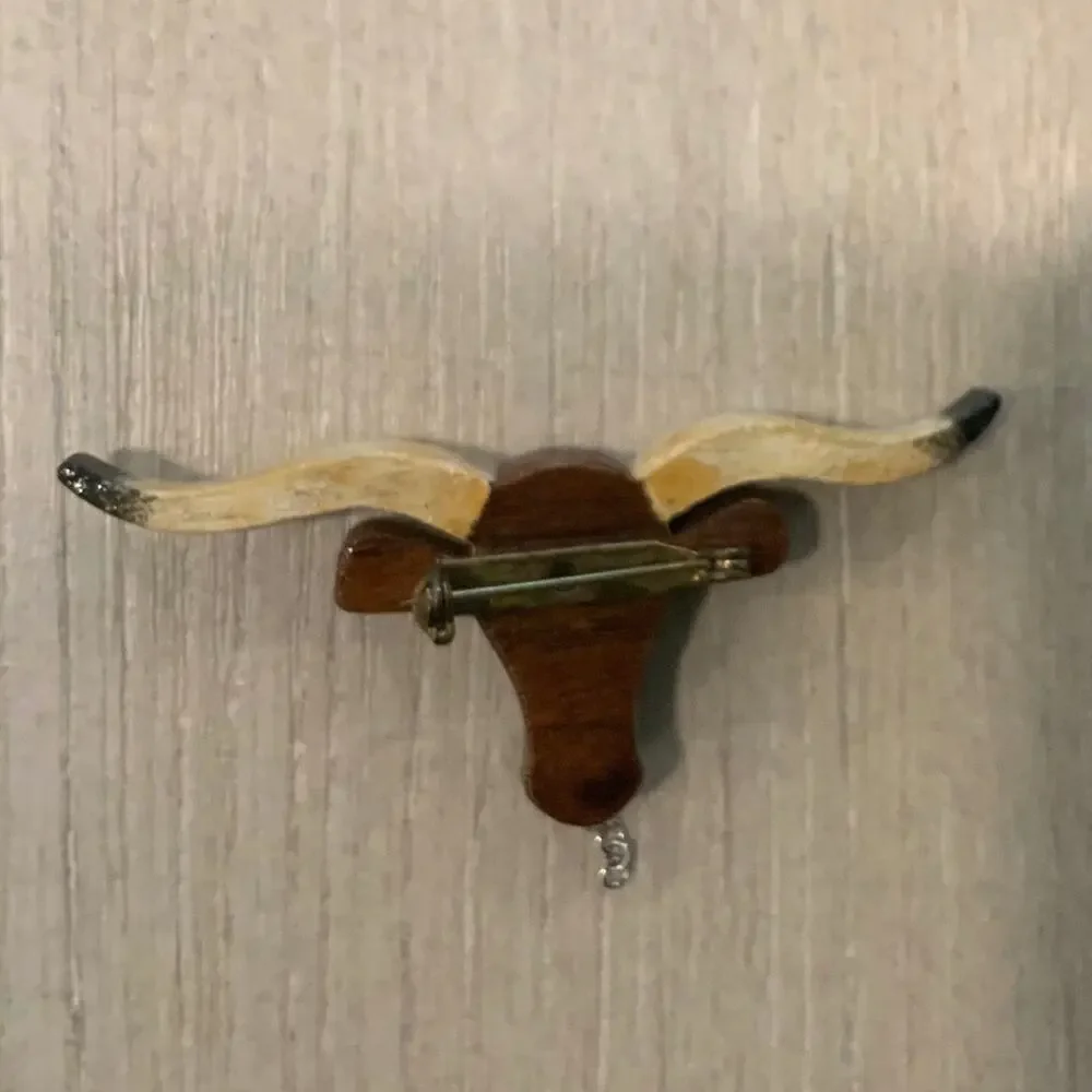 Vintage Bull Brooch